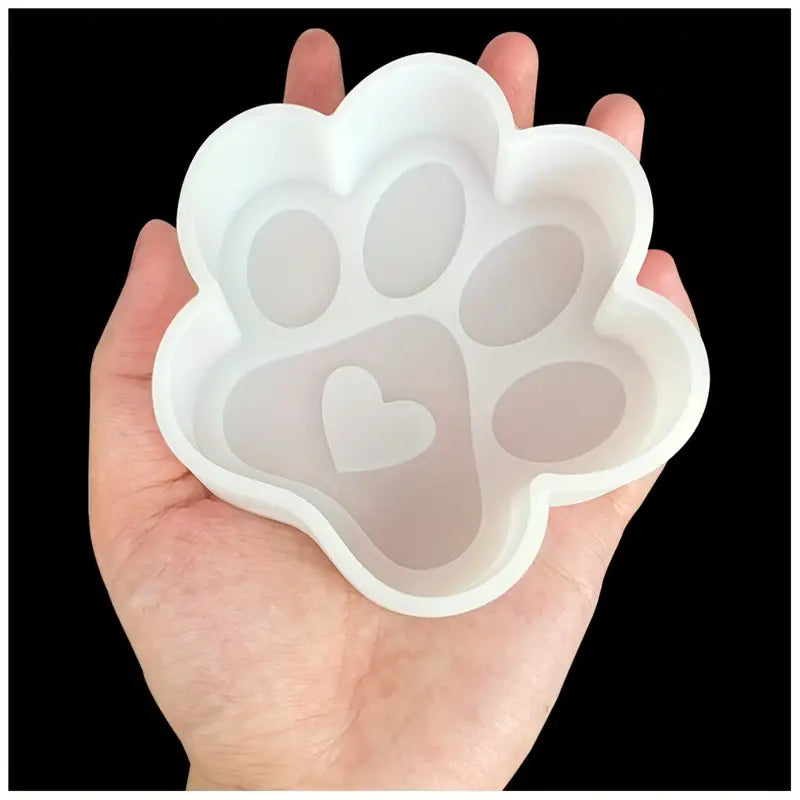 Dog Paw Heart Mould