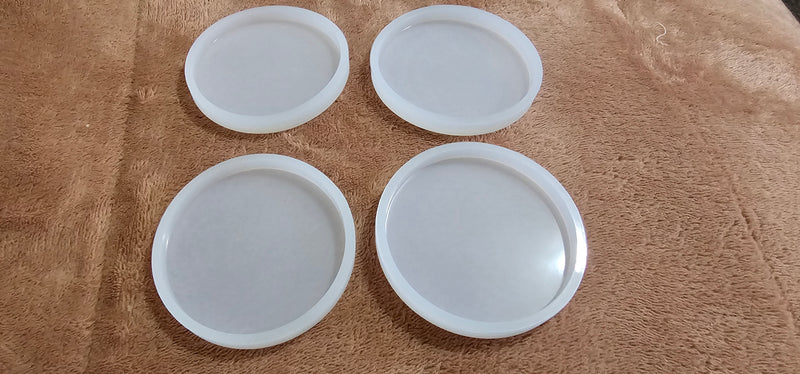 Round Coaster Mould 80mm x 7mm Deep Set of 4