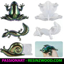 3D Lizard Silicone Mould Large