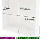 Image showing the square size of the mould.