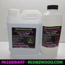 Two bottles of Resinzwood Ultimate Doming resin kit on a white background