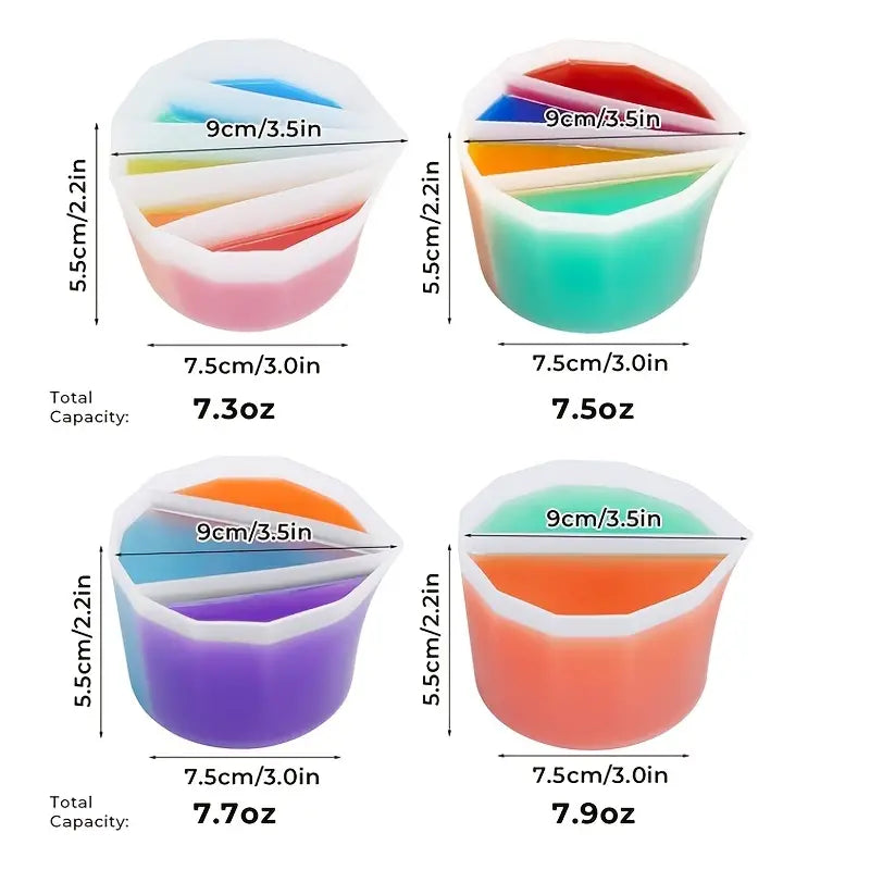 Split Cup Pouring Resin 4 Compartments