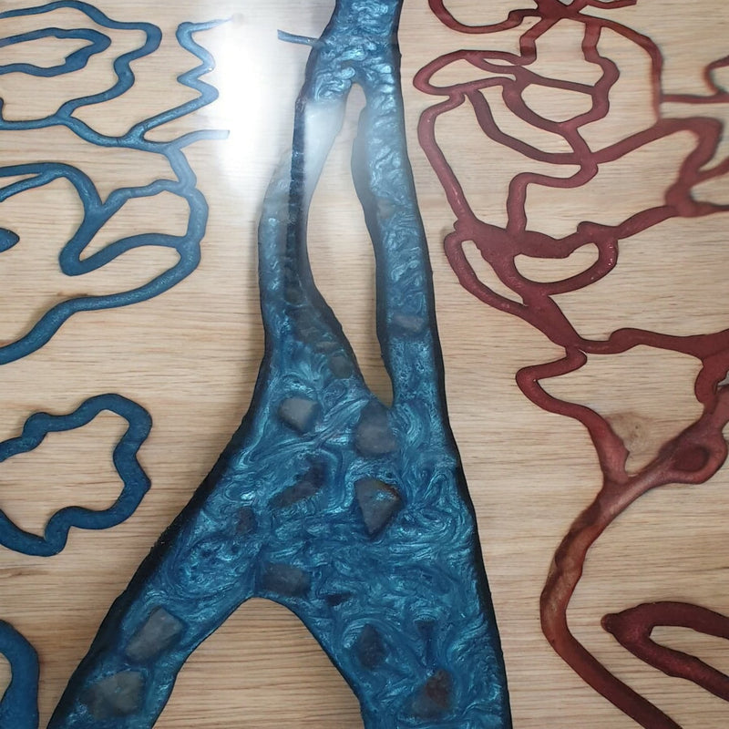 Image of colours on wood