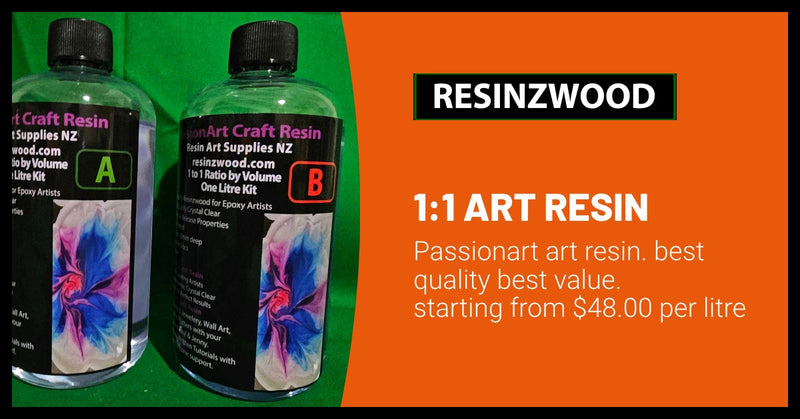 art resin in bottles