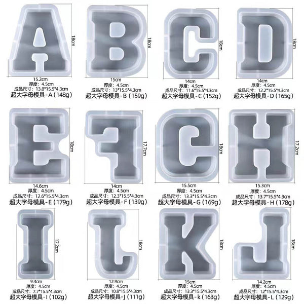 Alphabet Letter Moulds - Individual - Super Large