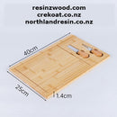 Bamboo Charcuterie Resin Art NZ