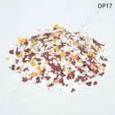 Colorful decorative stones on a white background with 'DP17' label.