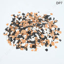 Colorful confetti mix on a white background with 'DP7' label.