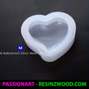 Mould made from silicone in the shape of a heart