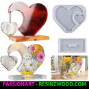 Heart in Heart Mould set - Resinzwood