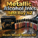 Metallic Alcohol Inks NZ | 12 Pearl Metallic Colours for Epoxy Resin Ar