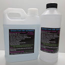 Two bottles of Ocean Cast 100 Ultimate resin by Resinwood on a white background