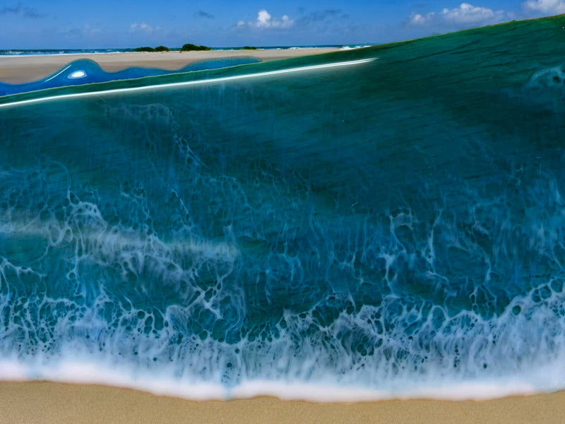 Image of Passionart resin lacing waves effect