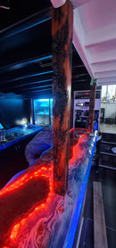 RESINZWOOD Crystal Clear Tabletop Resin on a bar top