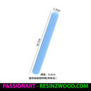 Blue spatula with measurements on a white background, featuring the brand 'PassionArt'.